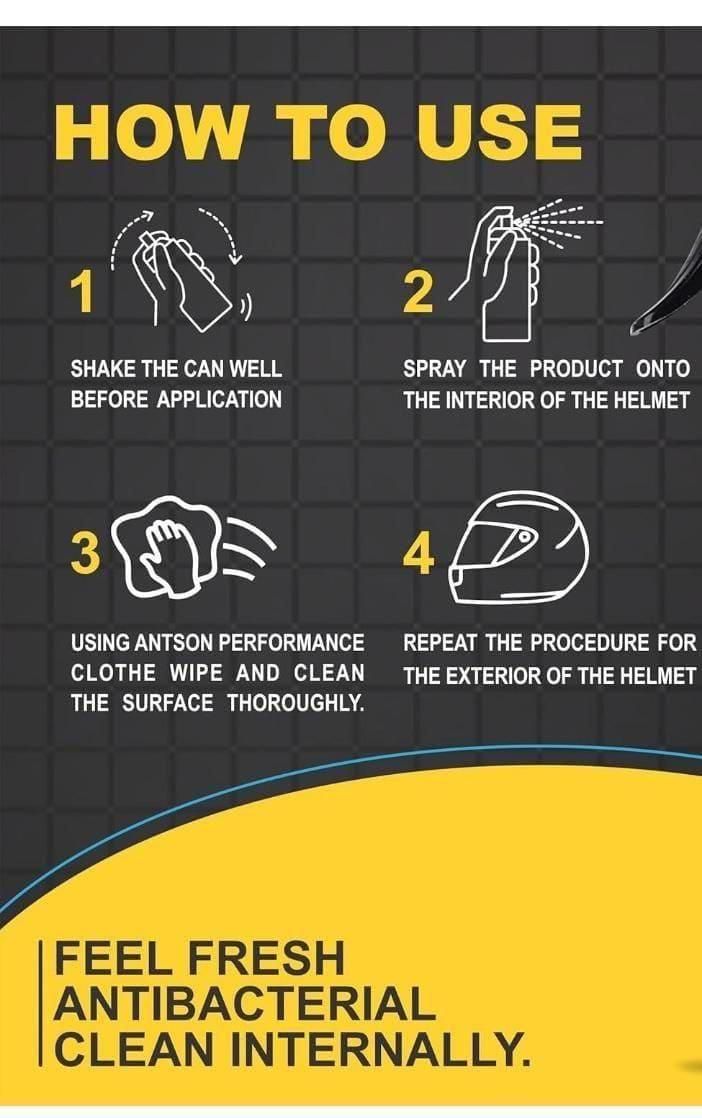 Helmet Disinfecting 200 ml Pack of 1