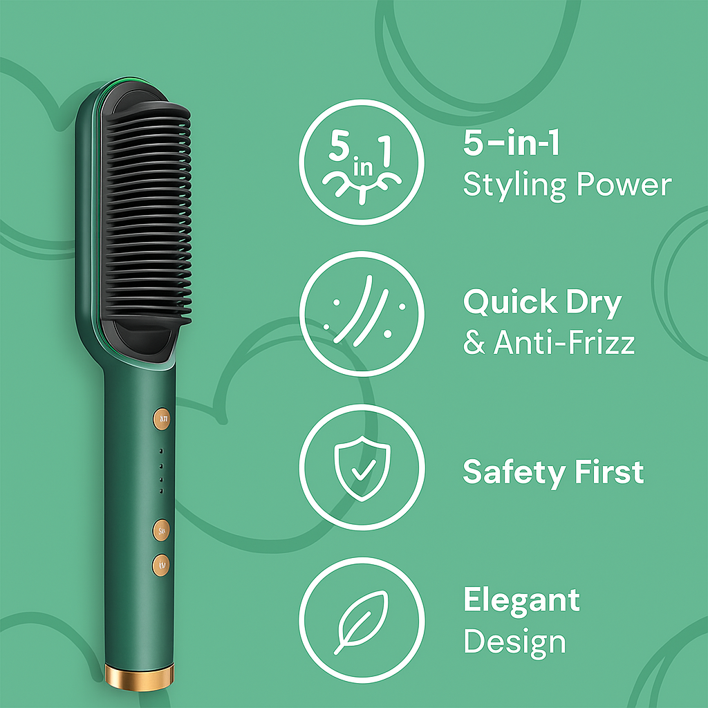 5-in-1 Electric Hair Styling Comb